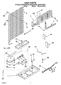 UNIT PARTS Diagram and Parts List for ER8GHKXMQ02  Whirlpool Refrigerator
