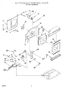 AIR FLOW AND CONTROL Diagram and Parts List for ACM062XG0  Whirlpool Air Conditioner