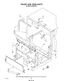 FRAME AND TANK Diagram and Parts List for KPDC601S3  KitchenAid Dishwasher