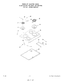 LIT/OPTIONAL GRIDDLE Diagram and Parts List for 2324W0A  Roper Range