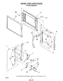DOOR LATCH Diagram and Parts List for MW8500XS4  Whirlpool Microwave
