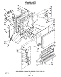 DOOR Diagram and Parts List for SHU70051  Whirlpool Dishwasher