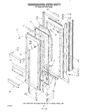 REFRIGERATOR DOOR Diagram and Parts List for KSRT26DTPL00  Whirlpool Refrigerator