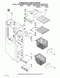 FREEZER LINER PARTS Diagram and Parts List for KSRJ25FXMS01  KitchenAid Refrigerator