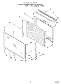 DOOR, OPTIONAL Diagram and Parts List for FGP337HQ0  Roper Range