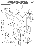 CABINET LINER AND DOOR PARTS Diagram and Parts List for KUIS15NRTBO  KitchenAid Ice Maker