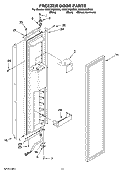 Part Location Diagram of 2256472B Whirlpool Door Handle - Black