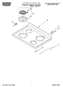 COOKTOP Diagram and Parts List for FES330EW0  Roper Range