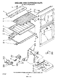 BREAKER AND PARTITION Diagram and Parts List for ET20AKXLWR1  Whirlpool Refrigerator