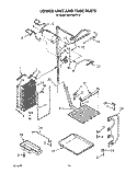 LOWER UNIT AND TUBE Diagram and Parts List for KSRF36DTX10  KitchenAid Refrigerator