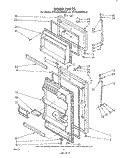 DOOR Diagram and Parts List for ET14JKXMWR0  Whirlpool Refrigerator