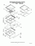 REFRIGERATOR SHELF PARTS Diagram and Parts List for 6GD25DCXHS11  Whirlpool Refrigerator