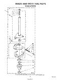 BRAKE AND DRIVE TUBE Diagram and Parts List for LA5720XTF0  Whirlpool Washer