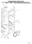 REFRIGERATOR LINER PARTS Diagram and Parts List for GD5NVAXSS00  Whirlpool Refrigerator
