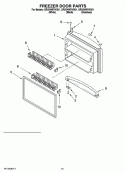 FREEZER DOOR PARTS Diagram and Parts List for GR2SHWXVS01  Whirlpool Refrigerator