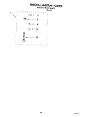 MISCELLANEOUS PARTS - OPTIONAL PARTS (NOT INCLUDED) Diagram and Parts List for 7MLBR7333MT0  Whirlpool Washer