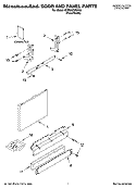 DOOR AND PANEL PARTS Diagram and Parts List for KUDU02VRPA0  KitchenAid Dishwasher