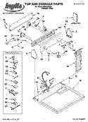 TOP AND CONSOLE PARTS Diagram and Parts List for IGS5000RQ0  Inglis Dryer