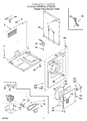 SECTION Diagram and Parts List for LDR3822DQ2  Whirlpool Dryer