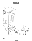 LINER Diagram and Parts List for EV130EXSW00  Whirlpool Freezer
