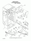 LINER PARTS Diagram and Parts List for EWT8002Q00  Whirlpool Refrigerator