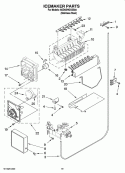 ICEMAKER PARTS, OPTIONAL PARTS (NOT INCLUDED) Diagram and Parts List for 6GD5SHGXSS04  Whirlpool Refrigerator