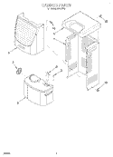 SECTION Diagram and Parts List for AD40TH0  Whirlpool Dehumidifier
