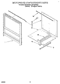 MICROWAVE COMPARTMENT Diagram and Parts List for RM770PXAB1  Whirlpool Wall Oven