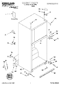 CABINET, LITERATURE Diagram and Parts List for ST21PKXHW00  Whirlpool Refrigerator