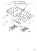VENTILATION Diagram and Parts List for MH6151XHQ1  Whirlpool Microwave