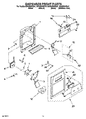 Part Location Diagram of 2255753W Whirlpool COVER-FRNT