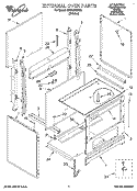 EXTERNAL OVEN, LIT/OPTIONAL Diagram and Parts List for RF0100XRW8  Whirlpool Range