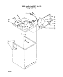 TOP AND CABINET, LIT/OPTIONAL Diagram and Parts List for LA7001XTM1  Whirlpool Washer