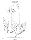 CABINET Diagram and Parts List for ED26MMXRWR2  Whirlpool Refrigerator