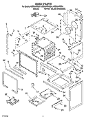 OVEN PARTS Diagram and Parts List for KESI901PBL01  KitchenAid Range
