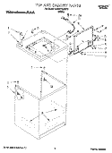 TOP AND CABINET, LIT/OPTIONAL Diagram and Parts List for KAWE770BWH1  KitchenAid Washer