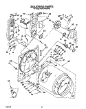 BULKHEAD Diagram and Parts List for KGYE767WWH0  KitchenAid Dryer