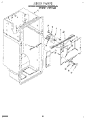 LINER Diagram and Parts List for RT20AKXBW00  Roper Refrigerator