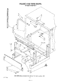 FRAME AND TANK Diagram and Parts List for KUDS21MS1  KitchenAid Dishwasher