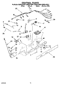 CONTROL PARTS Diagram and Parts List for ED2FHAXSL01  Whirlpool Refrigerator