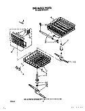 DISHRACK, LIT/OPTIONAL Diagram and Parts List for DU8500XX1  Whirlpool Dishwasher