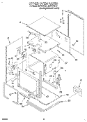 UPPER OVEN Diagram and Parts List for RB770PXBQ1  Whirlpool Wall Oven