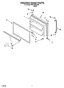 FREEZER DOOR PARTS, OPTIONAL PARTS Diagram and Parts List for 5VET1DTKLQ03  Whirlpool Refrigerator