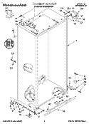 CABINET Diagram and Parts List for KSSS36MDX00  KitchenAid Refrigerator