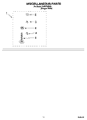 MISCELLANEOUS PARTS - OPTIONAL PARTS (NOT INCLUDED) Diagram and Parts List for TAWX700PQ0  Estate Washer