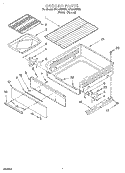 BROILER Diagram and Parts List for SF304PEEW0  Whirlpool Range