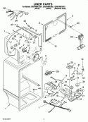 LINER PARTS Diagram and Parts List for GR9FHMXVB01  Whirlpool Refrigerator