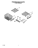 FREEZER SHELF Diagram and Parts List for KSSS36DBW01  KitchenAid Refrigerator