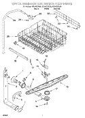 Part Location Diagram of WP9743019 Whirlpool Dishwasher Tine Pivot Clip