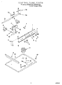 CONTROL PANEL Diagram and Parts List for RS386PXEB0  Whirlpool Range